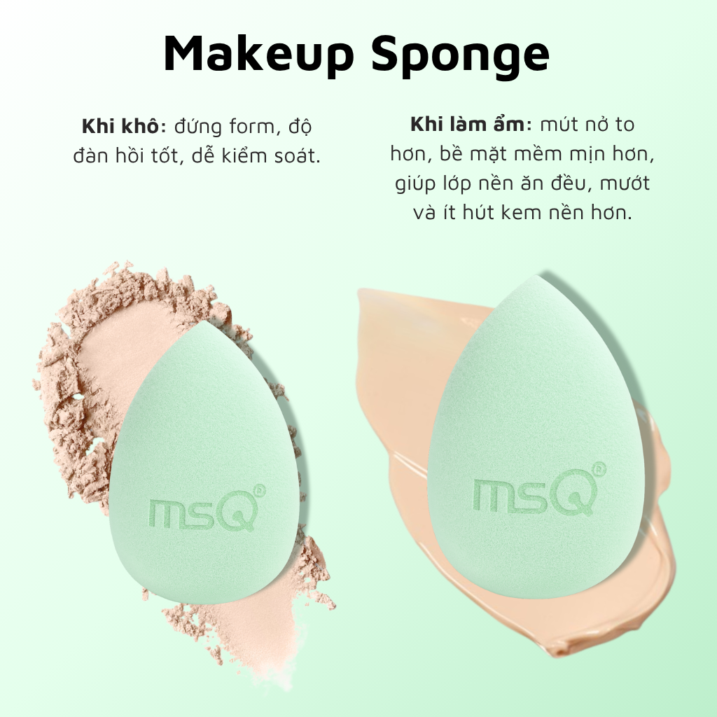 Miếng Mút Trang Điểm MSQ Miracle Complexion Size M MSQM7